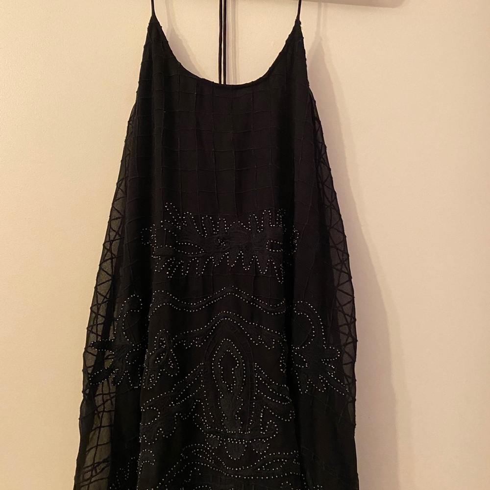 Gorgeous beaded jet black dress